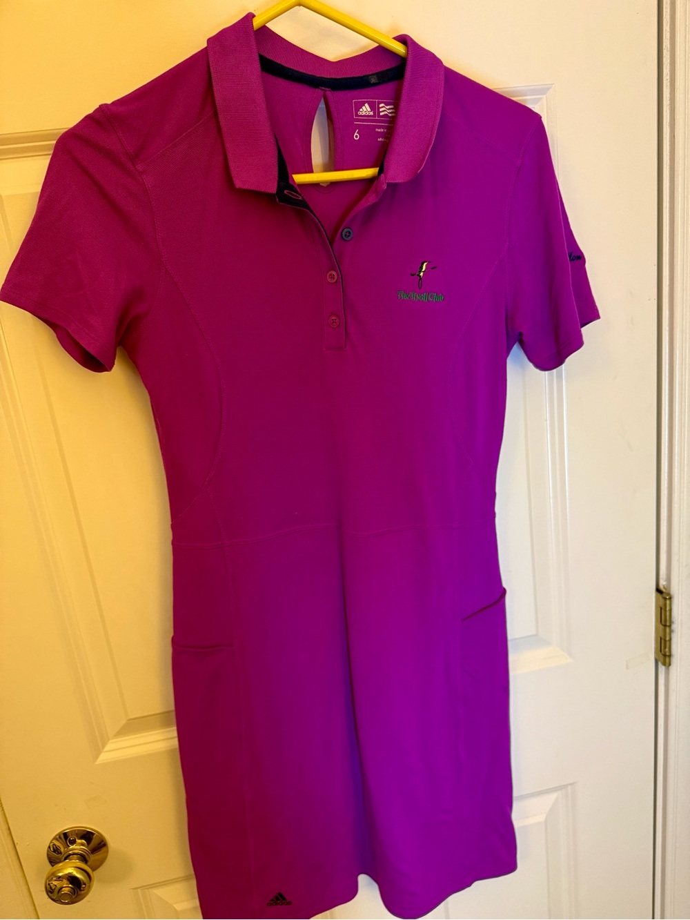 Adidas Women's Bright Magenta Polo Tunic Golf Dress